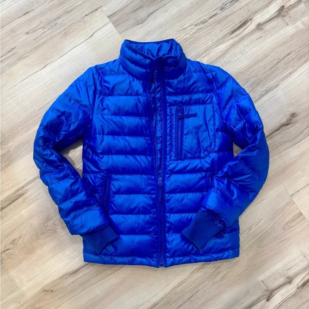 J Crew Women's Regal Blue Puffer Jacket Size XXS